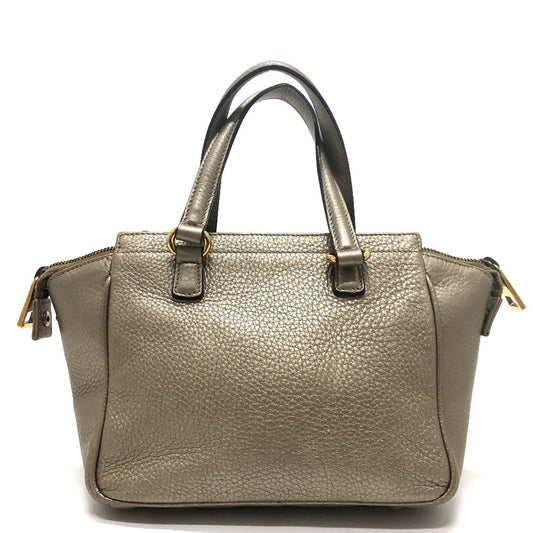 GUCCI Handbag 282481 leather gold GG Double G Detail Women Secondhand