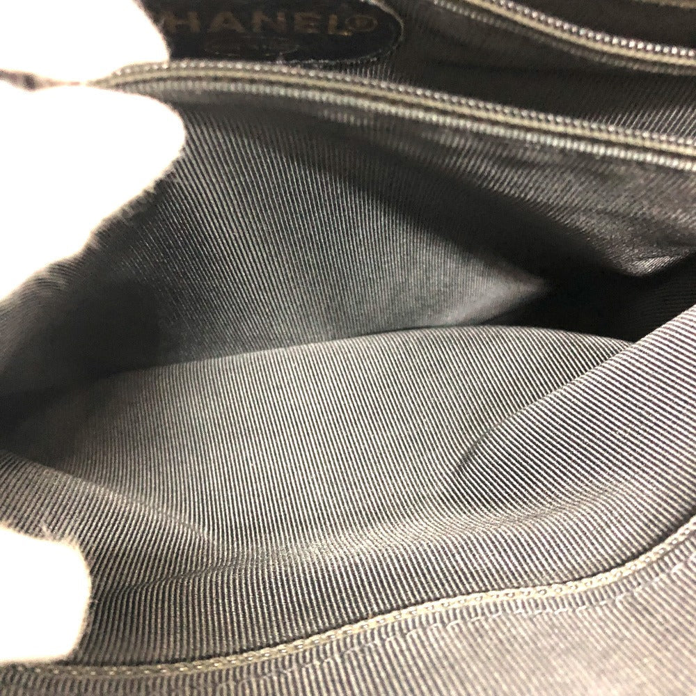 CHANEL Tote Bag Caviar skin black Trip Luco co Square Tote Chain