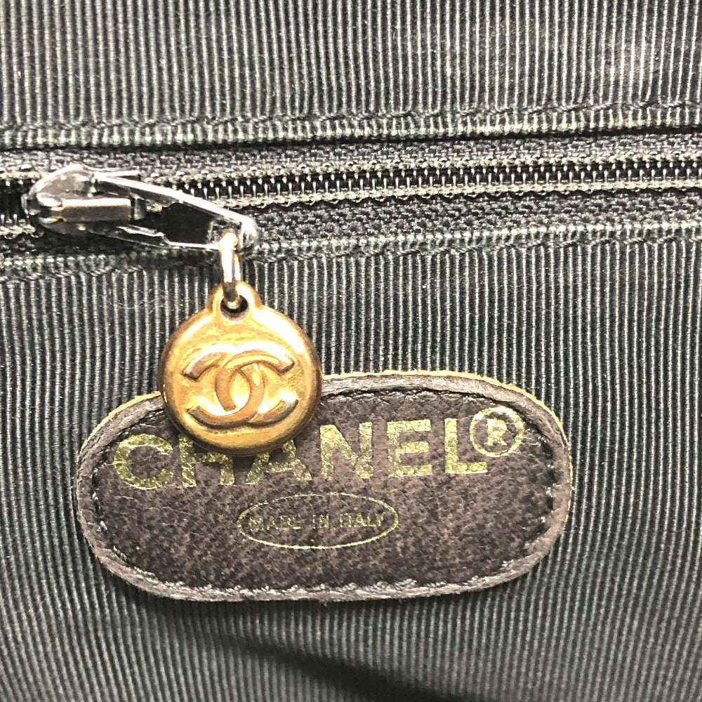 CHANEL Tote Bag Caviar skin black Trip Luco co Square