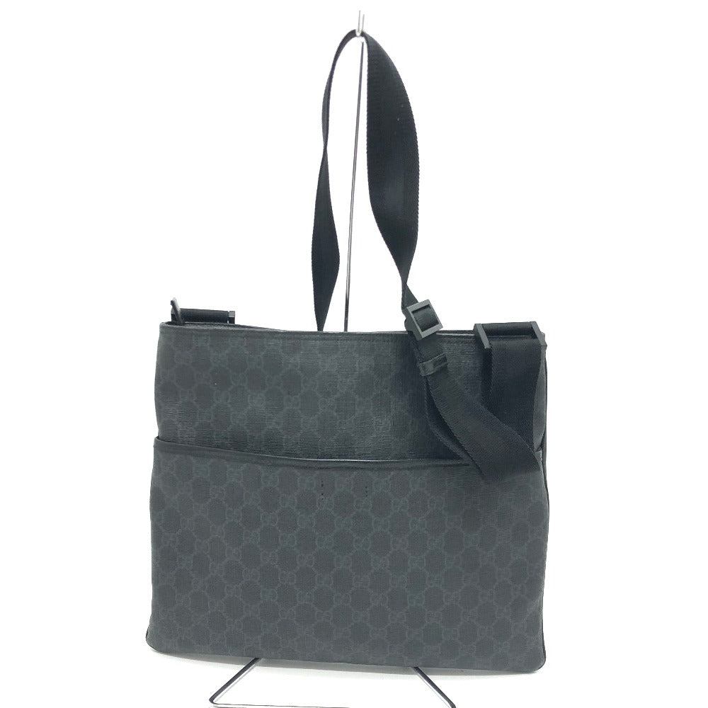 GUCCI Shoulder Bag 162904  GG Supreme Canvas black GG mens Secondhand