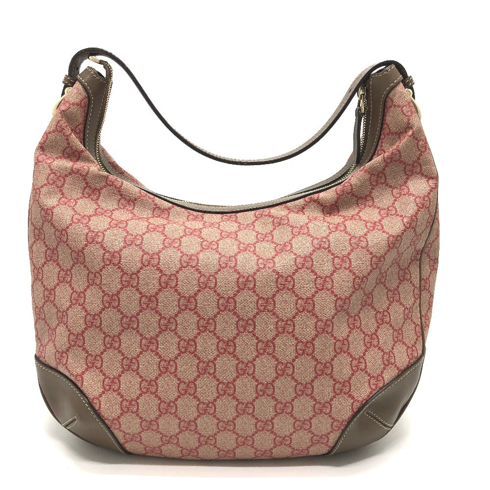 GUCCI Shoulder Bag 309618 GG Supreme Canvas Brown / Red GG hobo/shoulder Women Secondhand