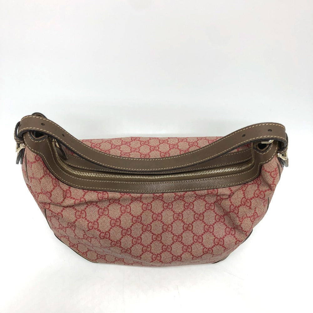 GUCCI Shoulder Bag 309618 GG Supreme Canvas Brown / Red GG hobo/shoulder Women Secondhand