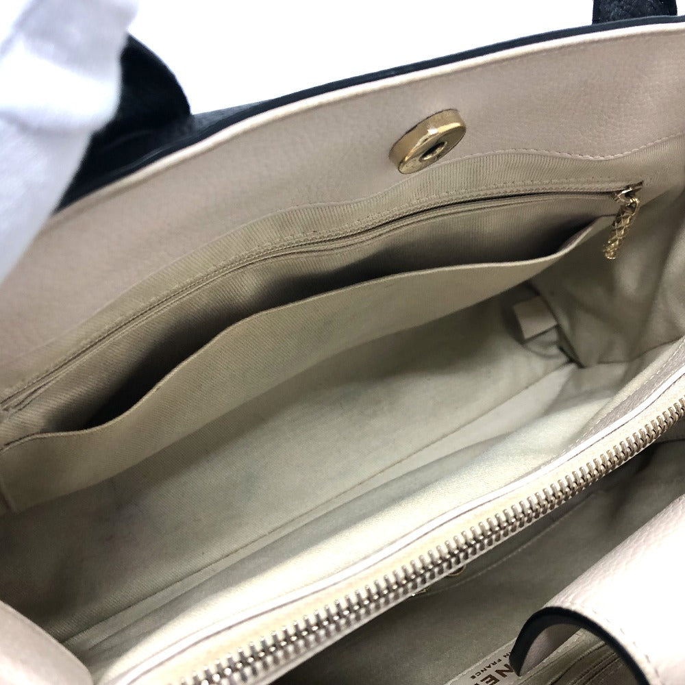 CHANEL Shoulder Bag A69930 leather black CC mark Executive tote Women Used