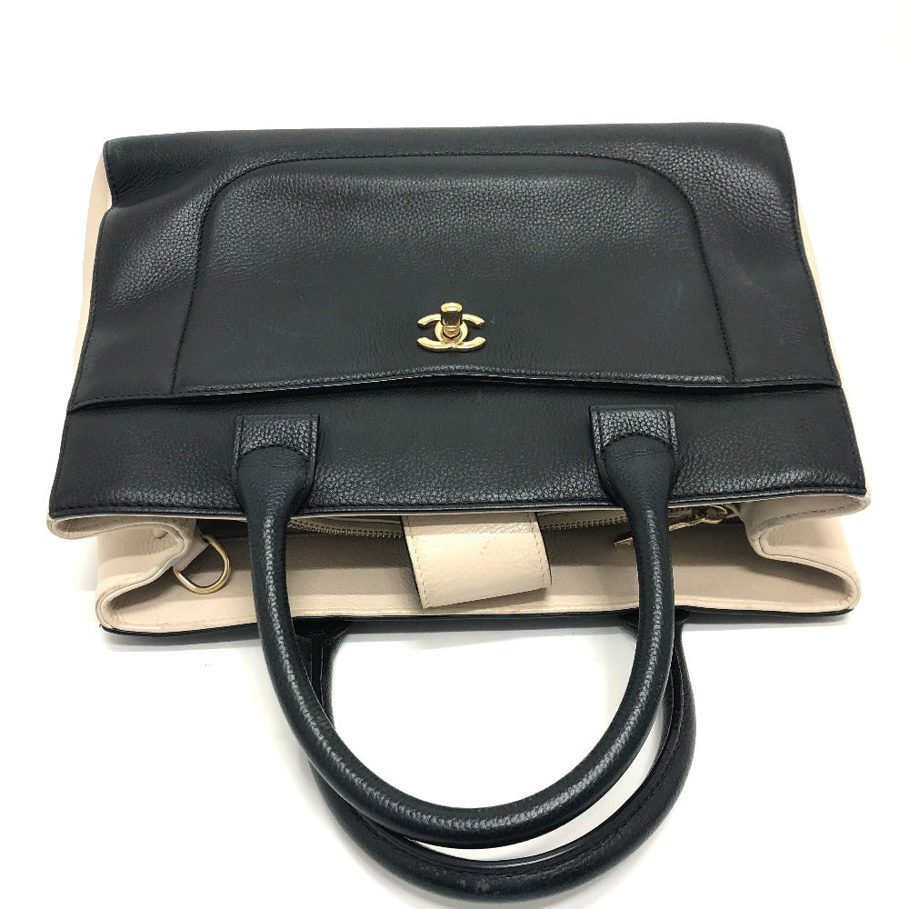 CHANEL Shoulder Bag A69930 leather black CC mark Executive tote Women Used