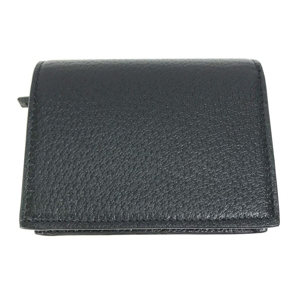 GUCCI Folded wallet 702248 leather black logo adidas collaboration Shoulder wallet Women Secondhand