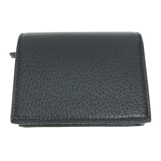 GUCCI Folded wallet 702248 leather black logo adidas collaboration Shoulder wallet Women Secondhand