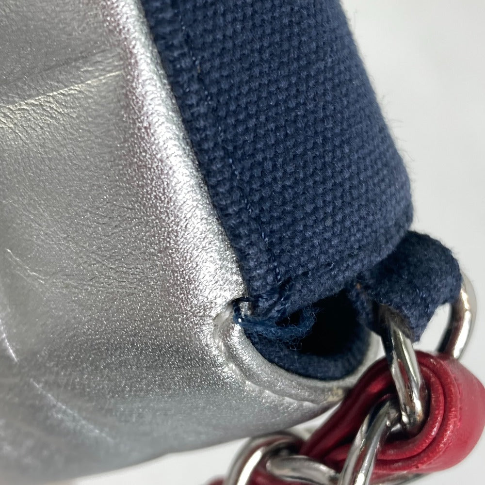 CHANEL Shoulder Bag Canvas / leather Navy vintage NO.5 Number 5
