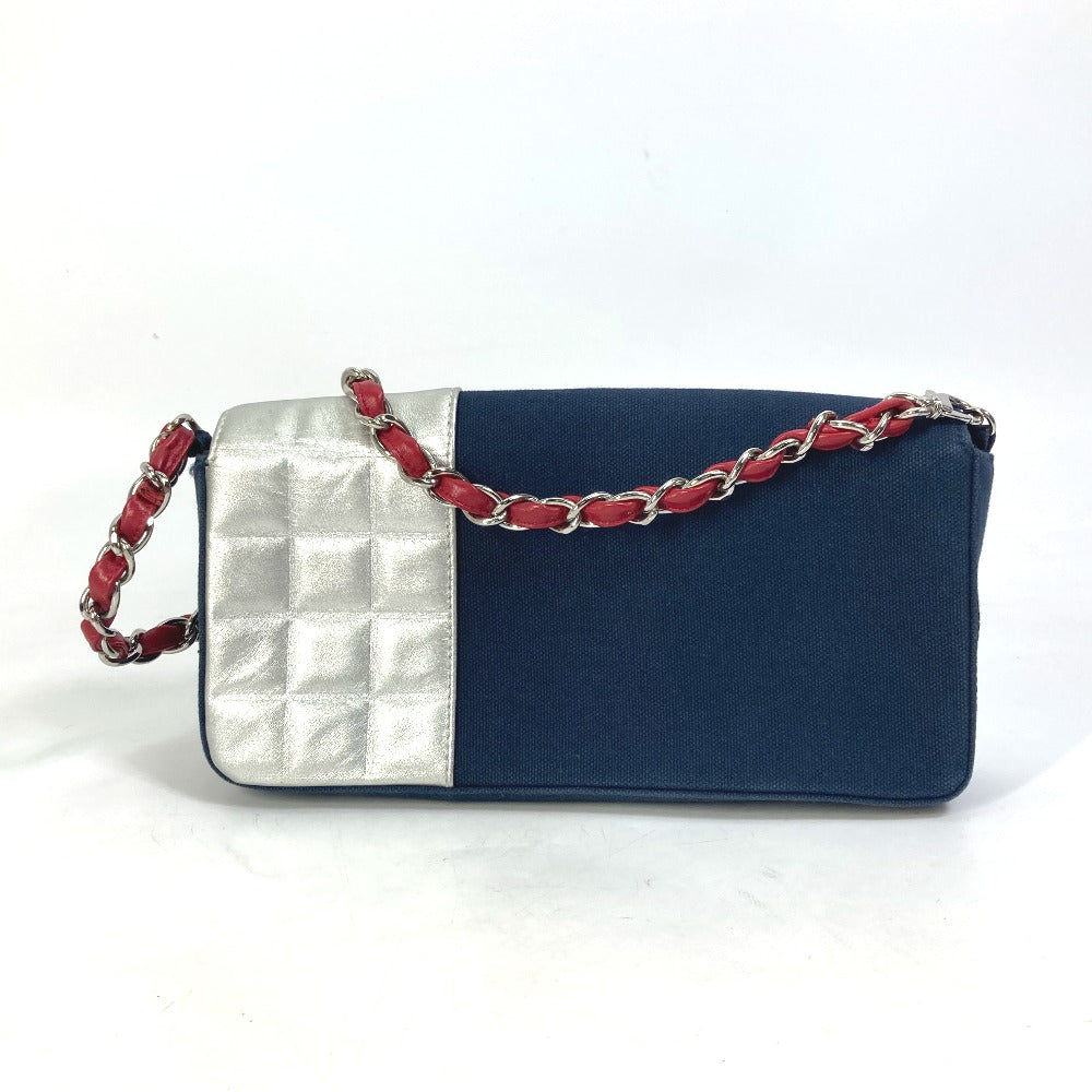 CHANEL Shoulder Bag Canvas / leather Navy vintage NO.5 Number 5