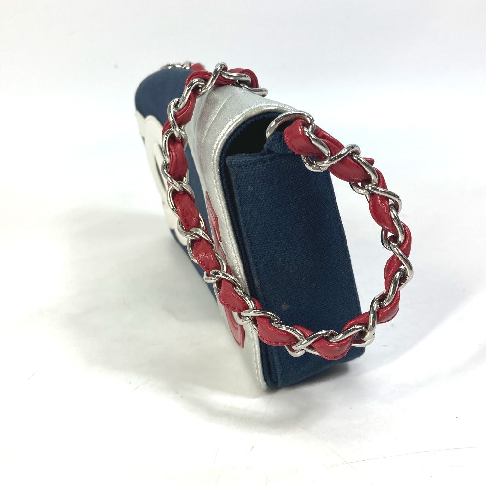 CHANEL Shoulder Bag Canvas / leather Navy vintage NO.5 Number 5