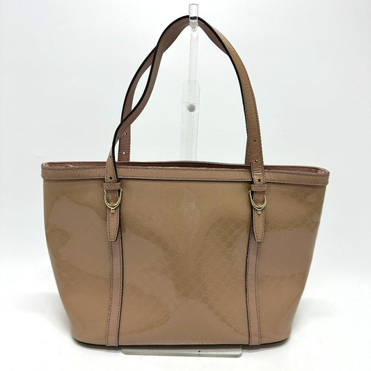 GUCCI Tote Bag 336776 enamel beige Micro GG Women Secondhand