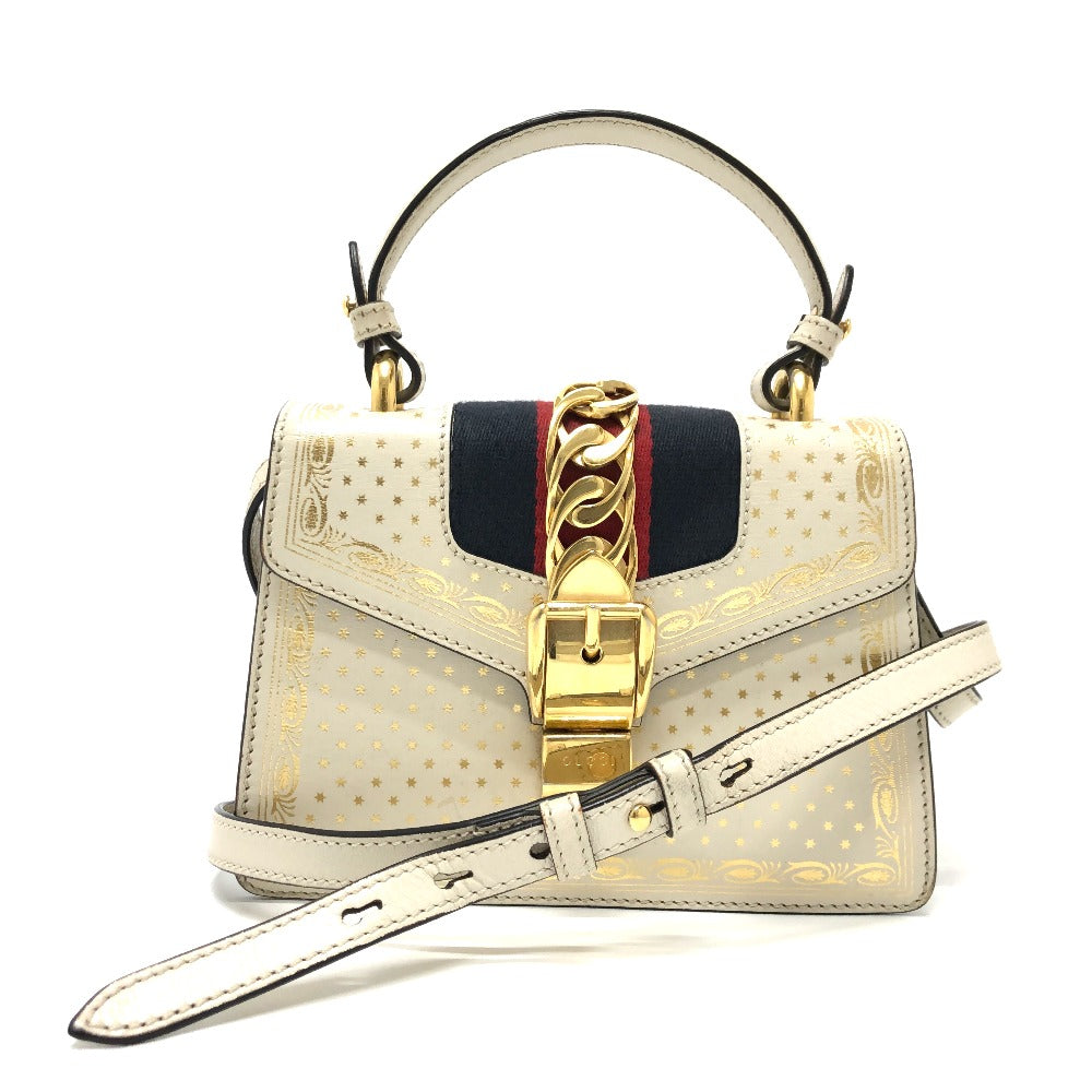 GUCCI Shoulder Bag 470270 leather white Silvi Women Secondhand