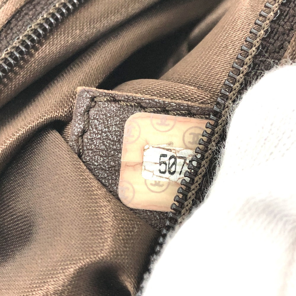 CHANEL Tote Bag suede Brown CC COCO Mark vintage