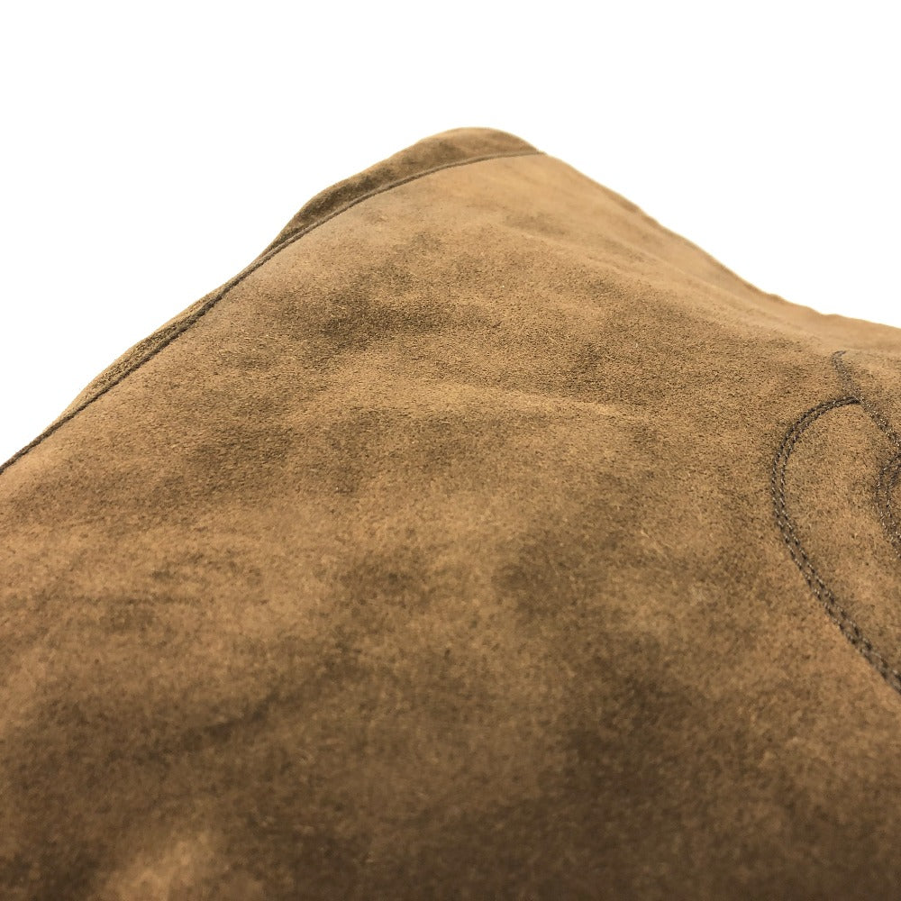 CHANEL Tote Bag suede Brown CC COCO Mark vintage