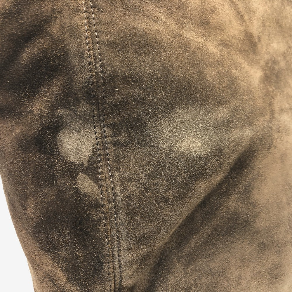 CHANEL Tote Bag suede Brown CC COCO Mark vintage