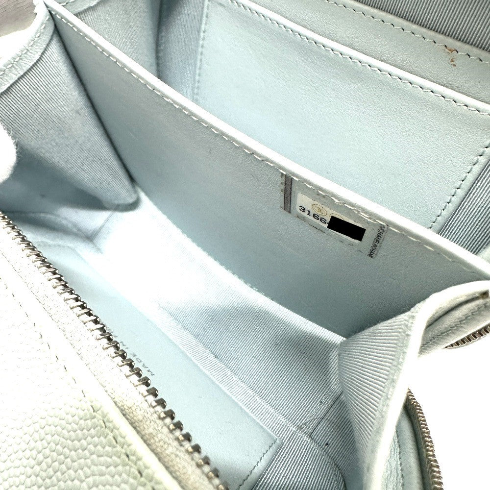 CHANEL Shoulder Bag AP2426 Caviar skin blue CC COCO Mark Matrasse camera bag Women Used