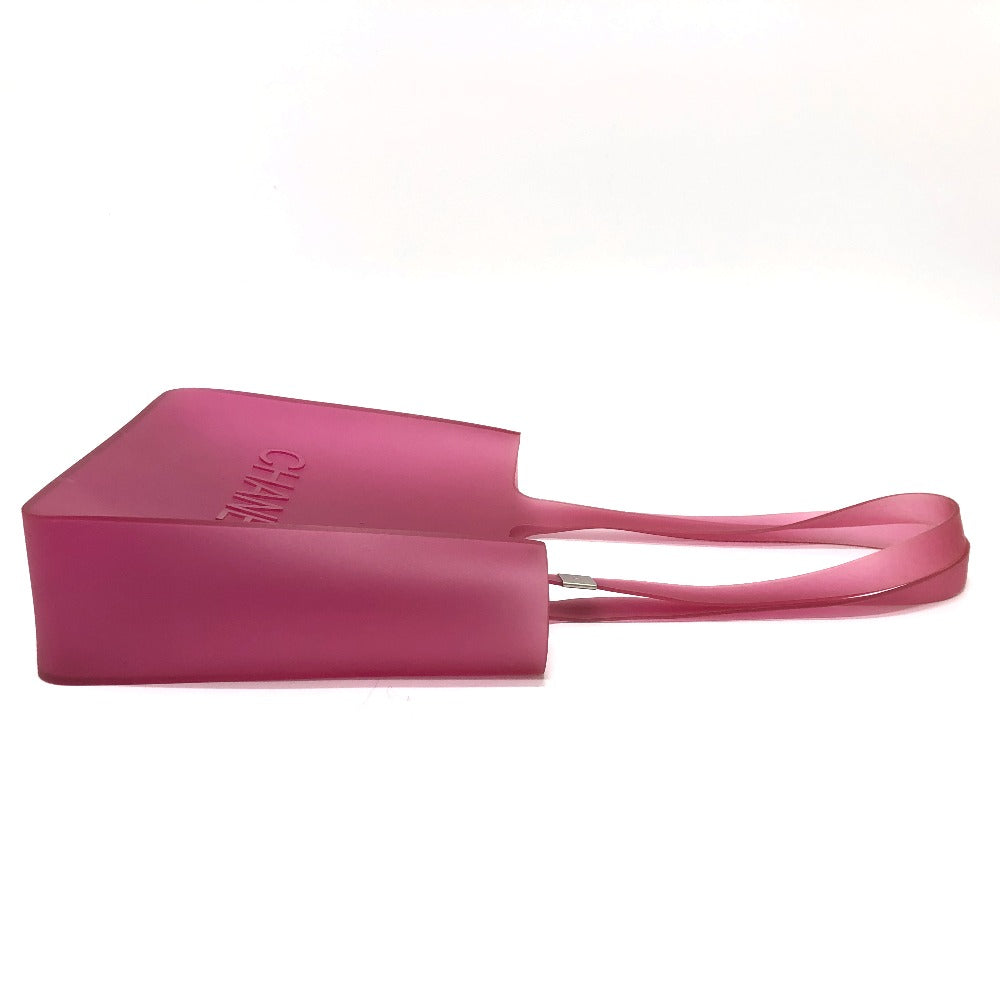 CHANEL Tote Bag rubber purple logo COCO Mark Women Used