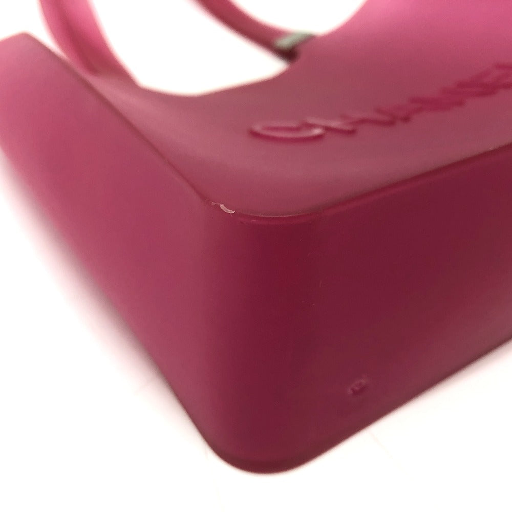 CHANEL Tote Bag rubber purple logo COCO Mark Women Used