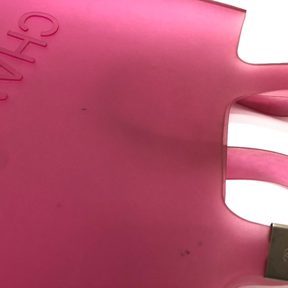 CHANEL Tote Bag rubber purple logo COCO Mark Women Used