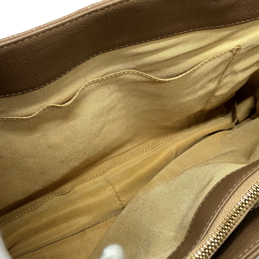 CHANEL Shoulder Bag Caviar skin beige Tote Bag Decacoco CC COCO Mark Matelasse Women Used