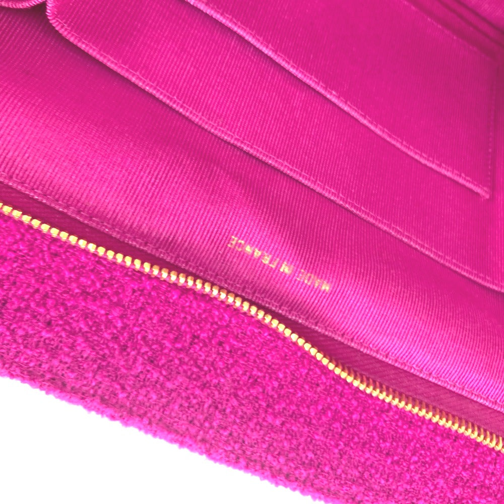 CHANEL Shoulder Bag cotton pink vintage quilting