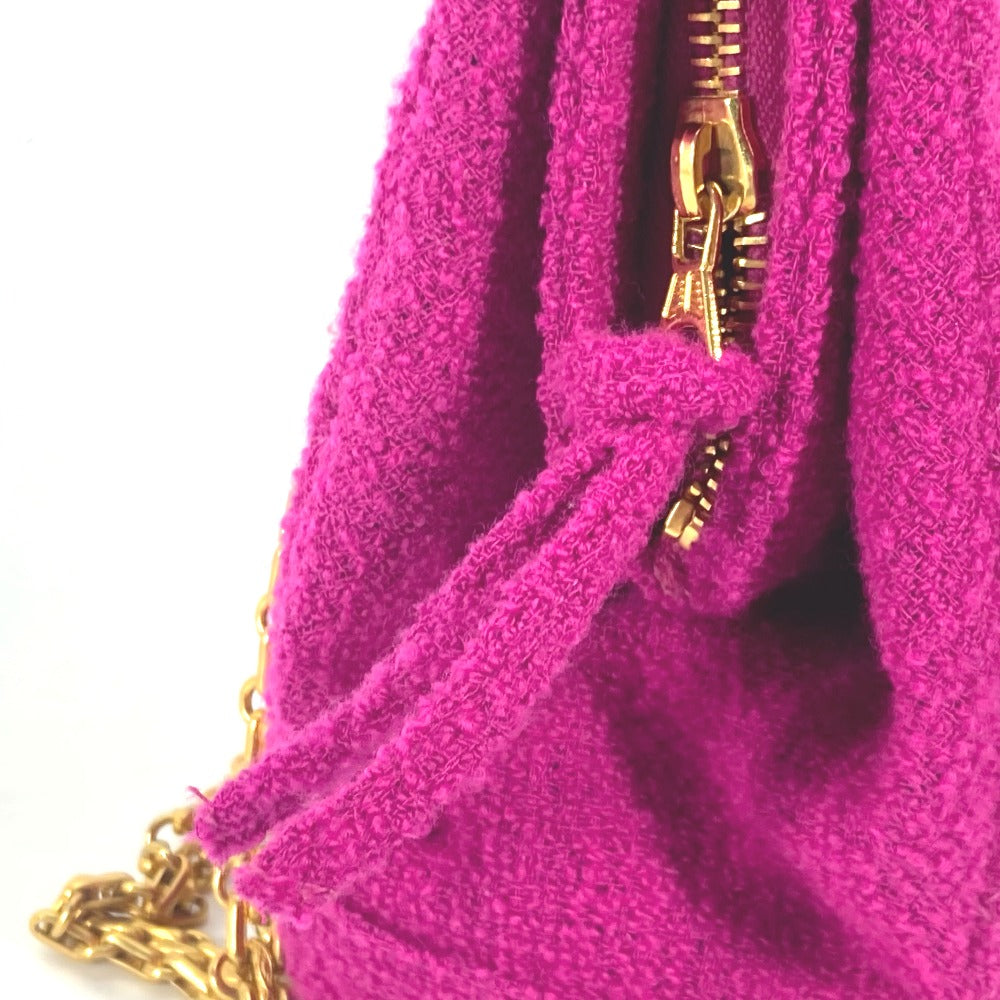 CHANEL Shoulder Bag cotton pink vintage quilting