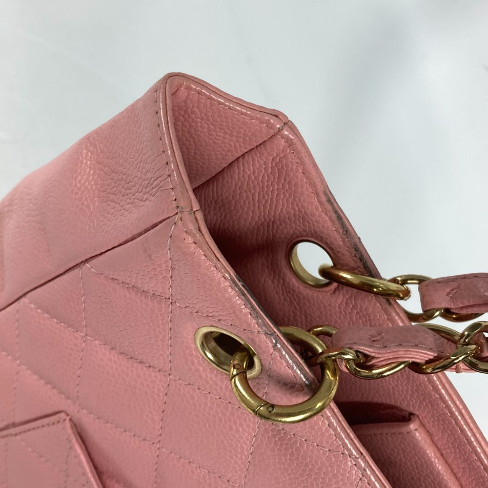 CHANEL Shoulder Bag A50994  Caviar skin pink Chain Matelasse PST Tote