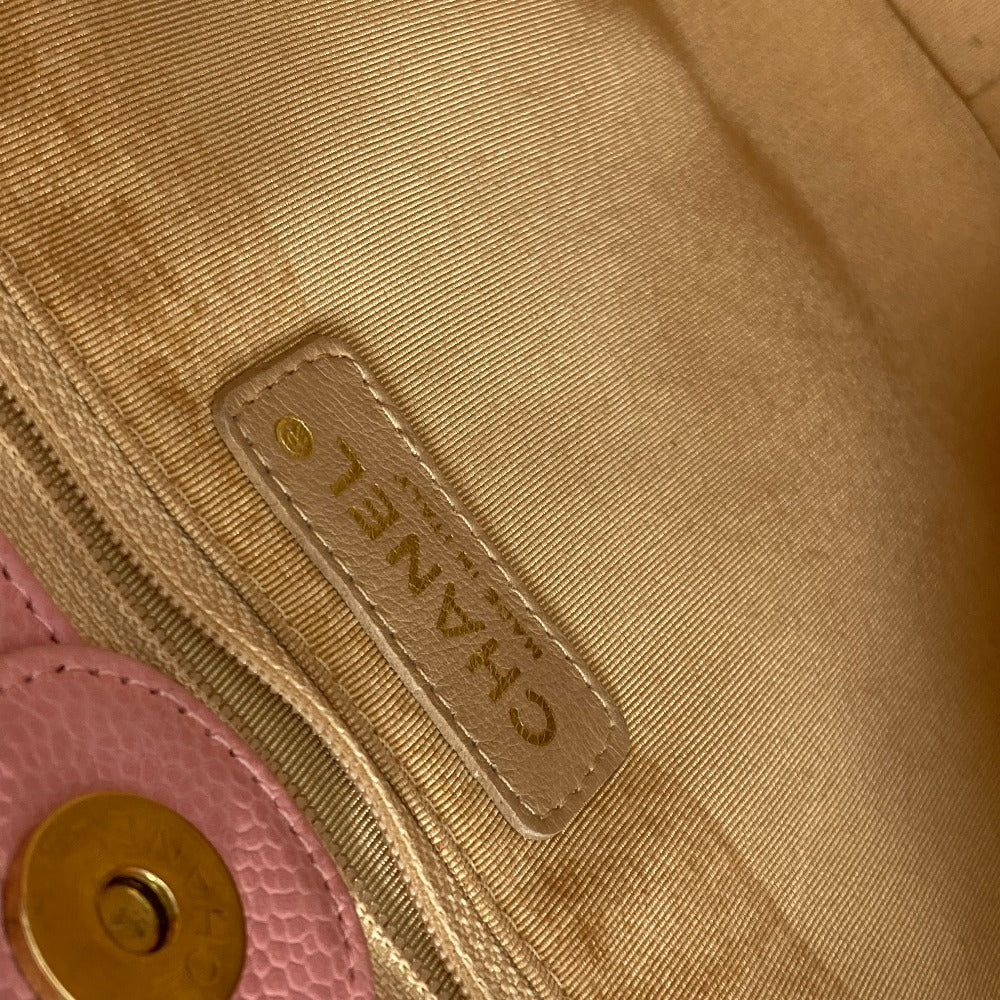 CHANEL Shoulder Bag A50994  Caviar skin pink Chain Matelasse PST Tote