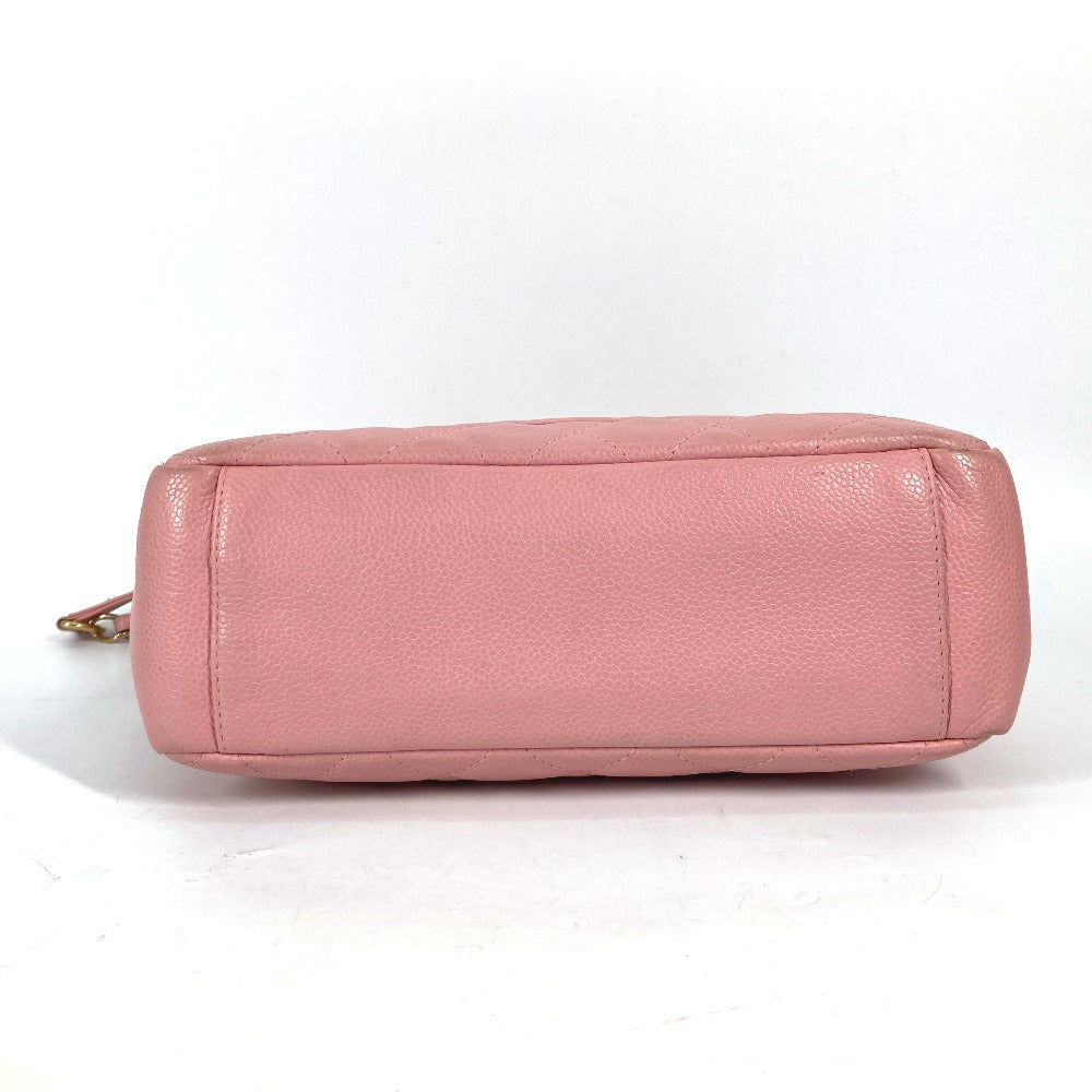 CHANEL Shoulder Bag A50994  Caviar skin pink Chain Matelasse PST Tote