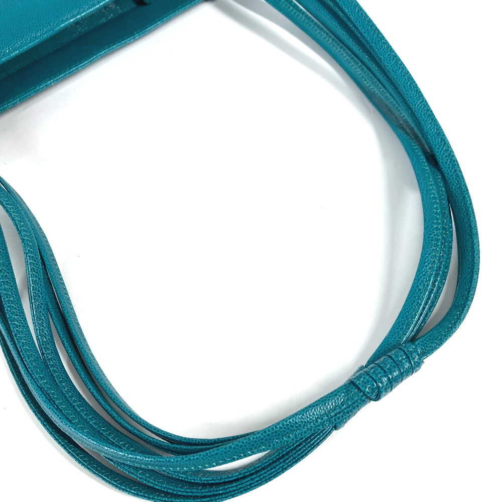 CHANEL Shoulder Bag Caviar skin Green type Bag Tote Bag CC COCO Mark