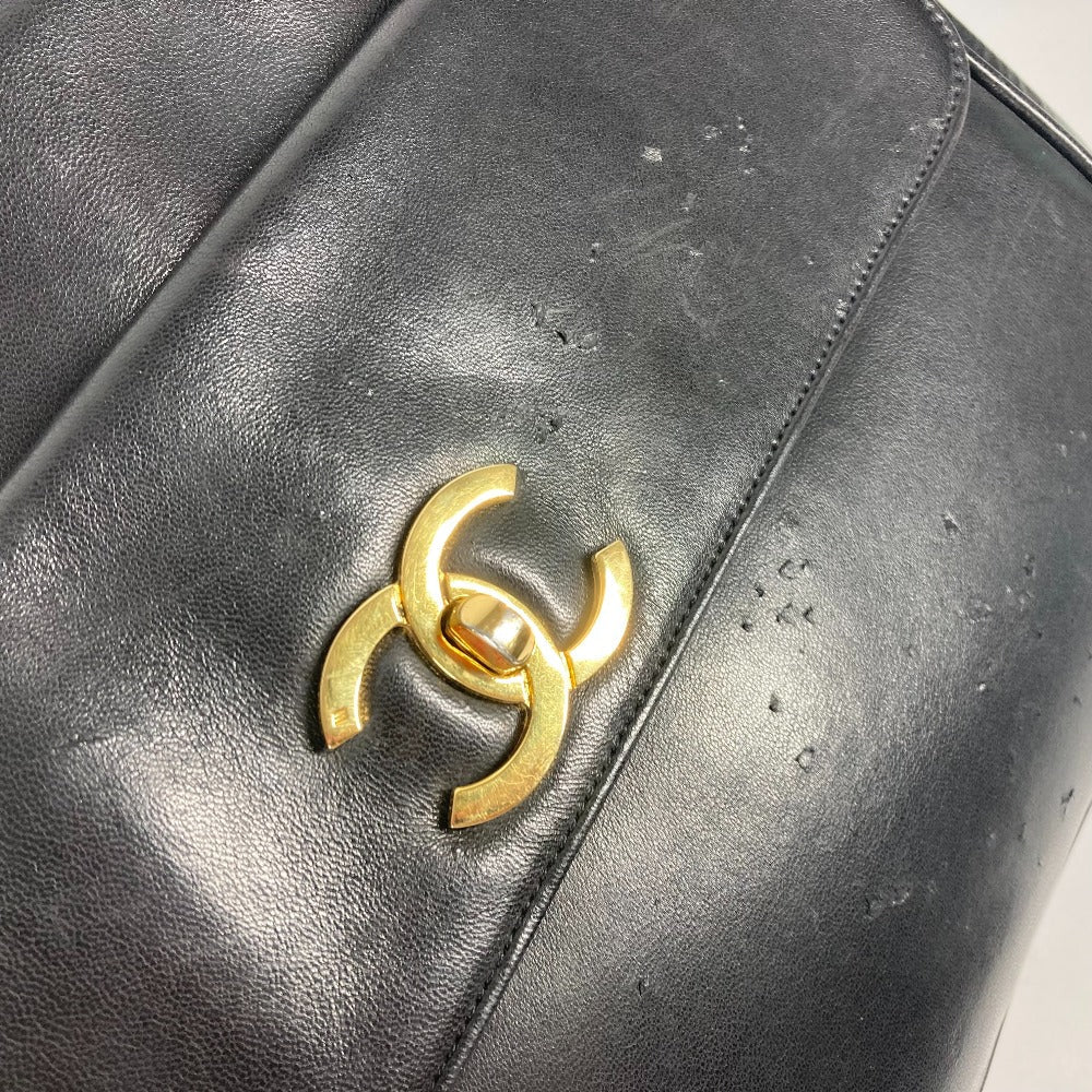 CHANEL Shoulder Bag lambskin black vintage CC COCO Mark Women Used