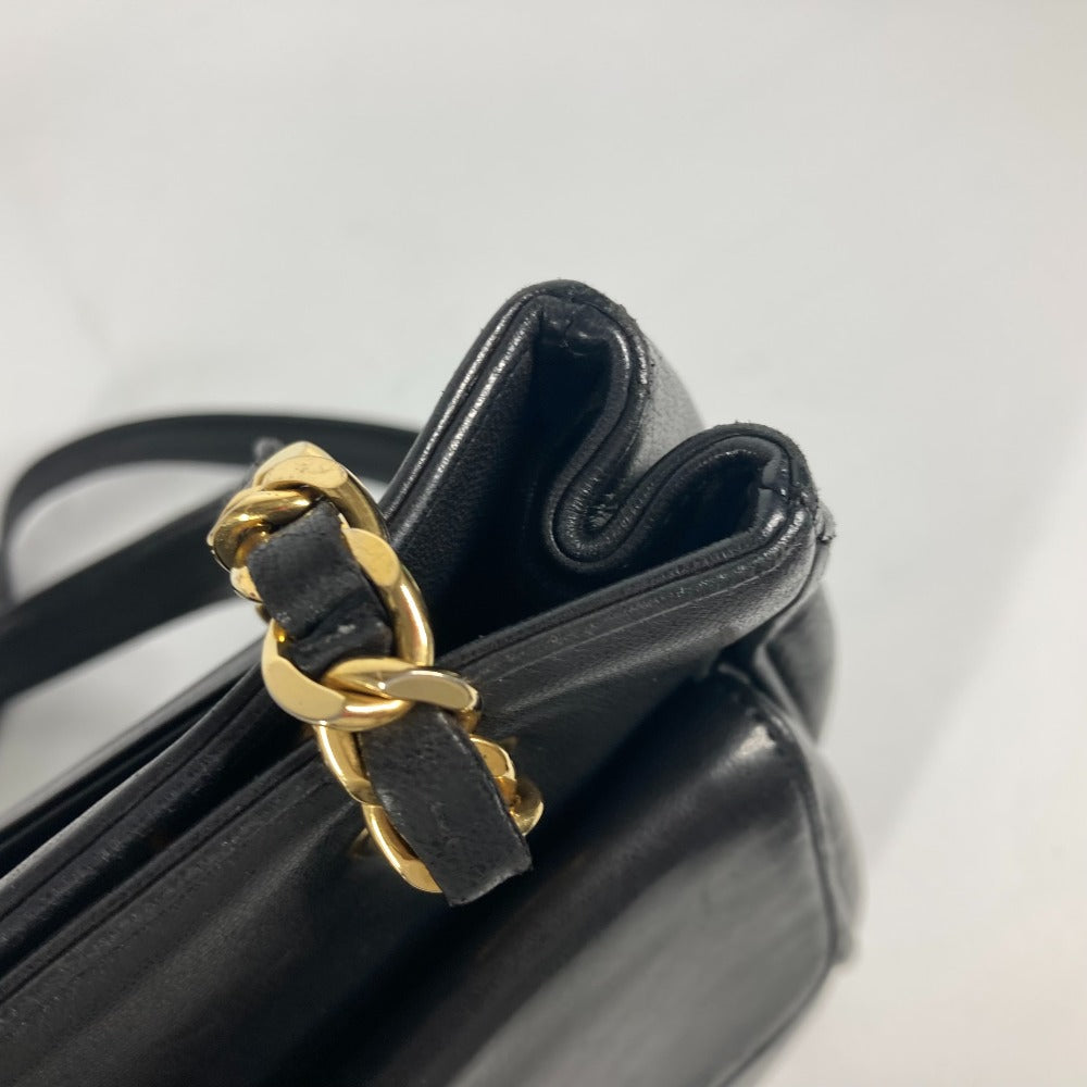 CHANEL Shoulder Bag lambskin black vintage CC COCO Mark Women Used