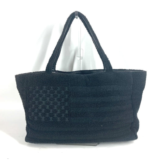 CHANEL Shoulder Bag Cotton, Leather black America CC COCO Mark Women Used