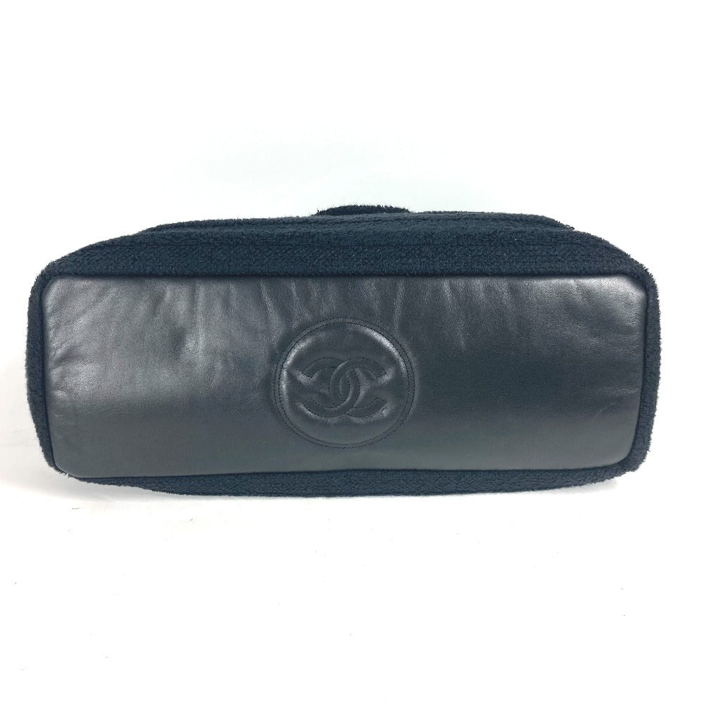 CHANEL Shoulder Bag Cotton, Leather black America CC COCO Mark Women Used