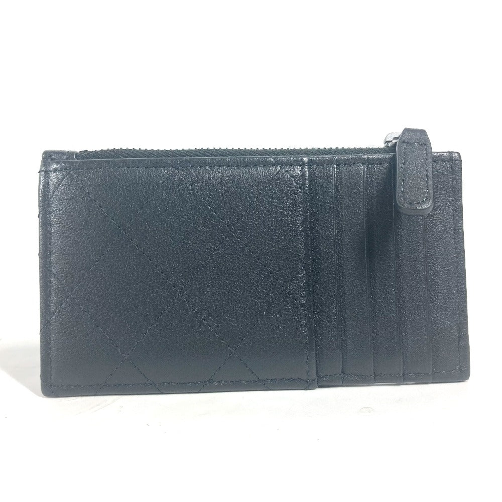 CHANEL Coin case AP3823 leather black CC COCO Mark Matelasse Classic Fragment Case