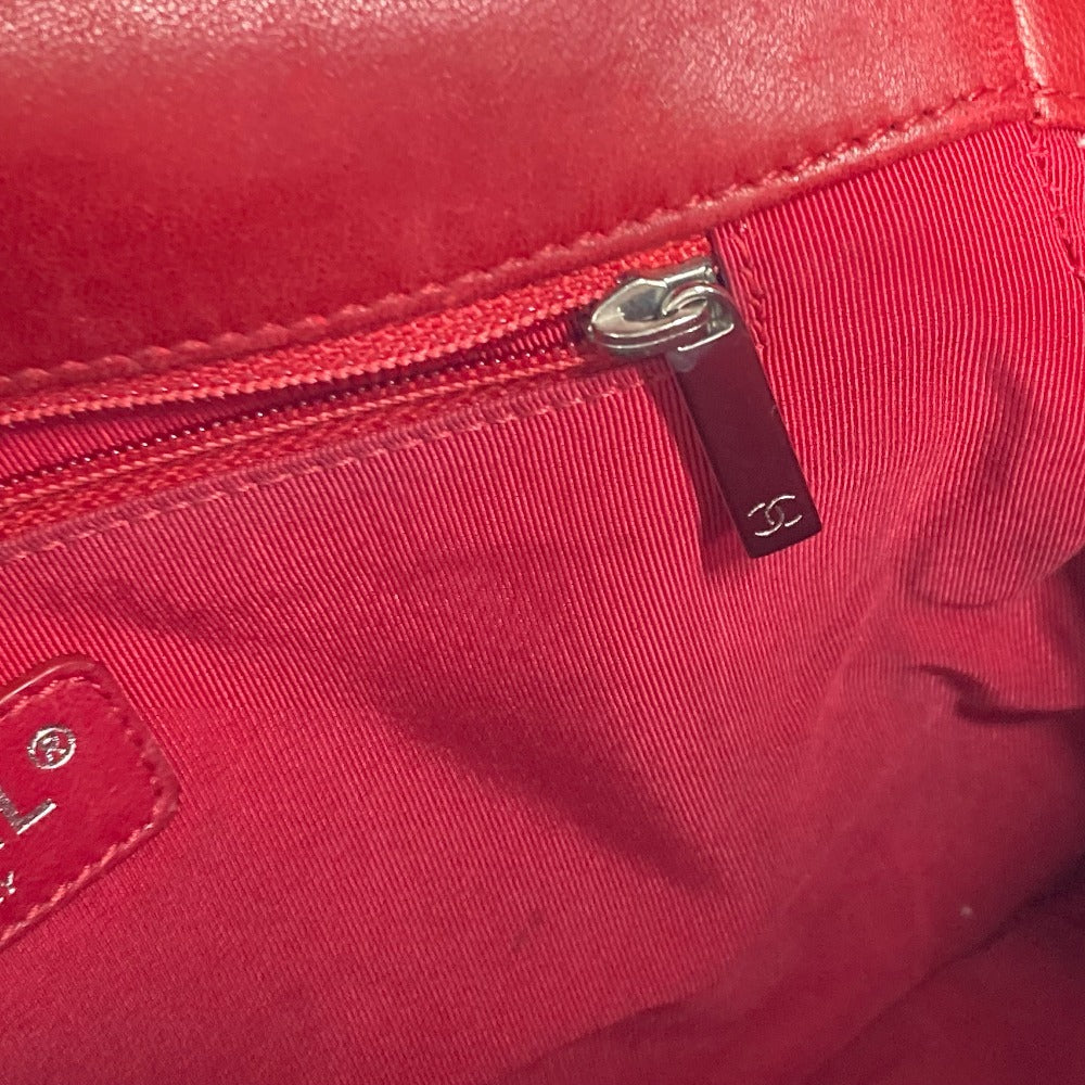 CHANEL Shoulder Bag enamel Red CC COCO Mark Lipstick