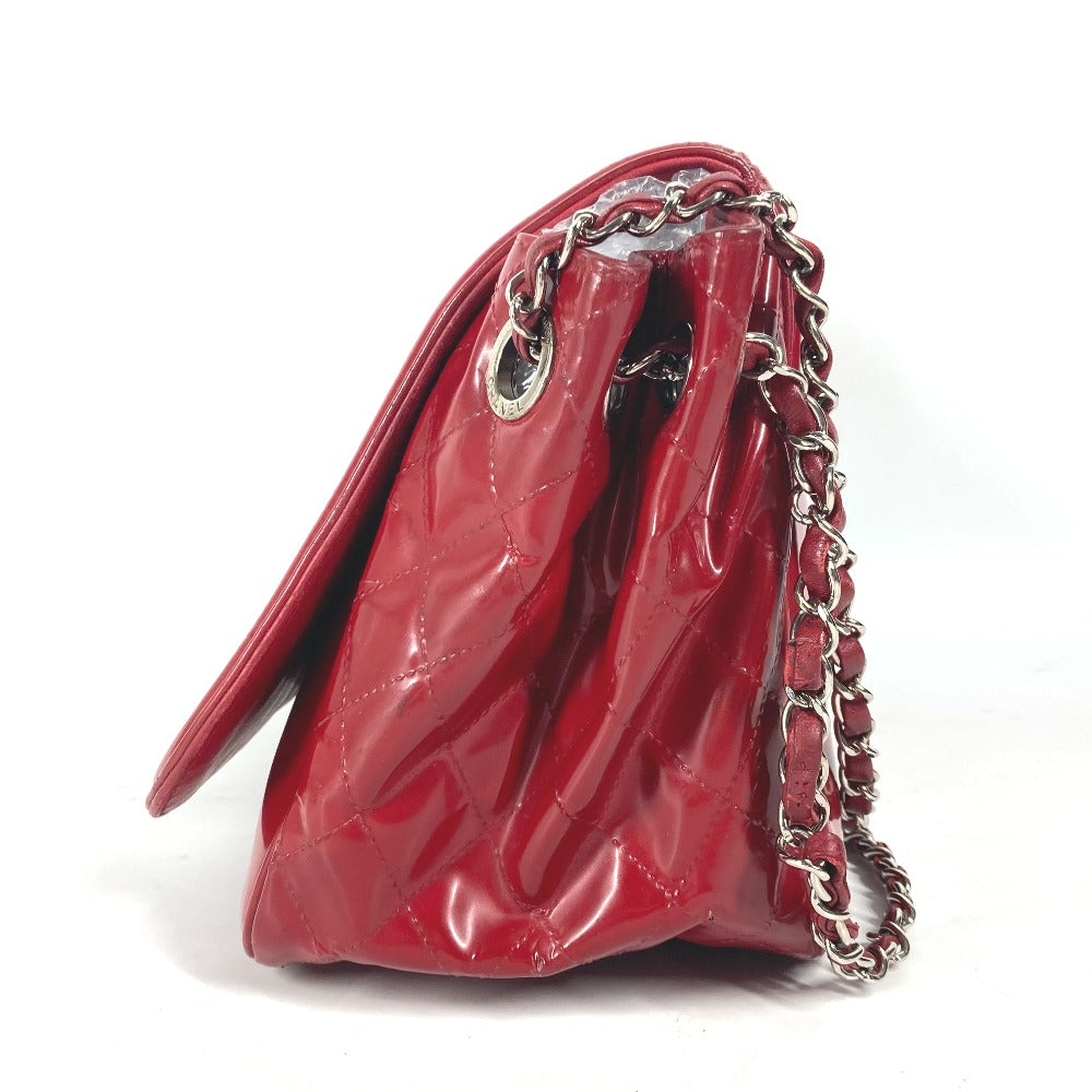 CHANEL Shoulder Bag enamel Red CC COCO Mark Lipstick