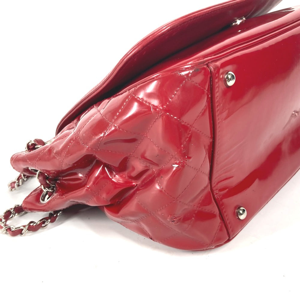 CHANEL Shoulder Bag enamel Red CC COCO Mark Lipstick