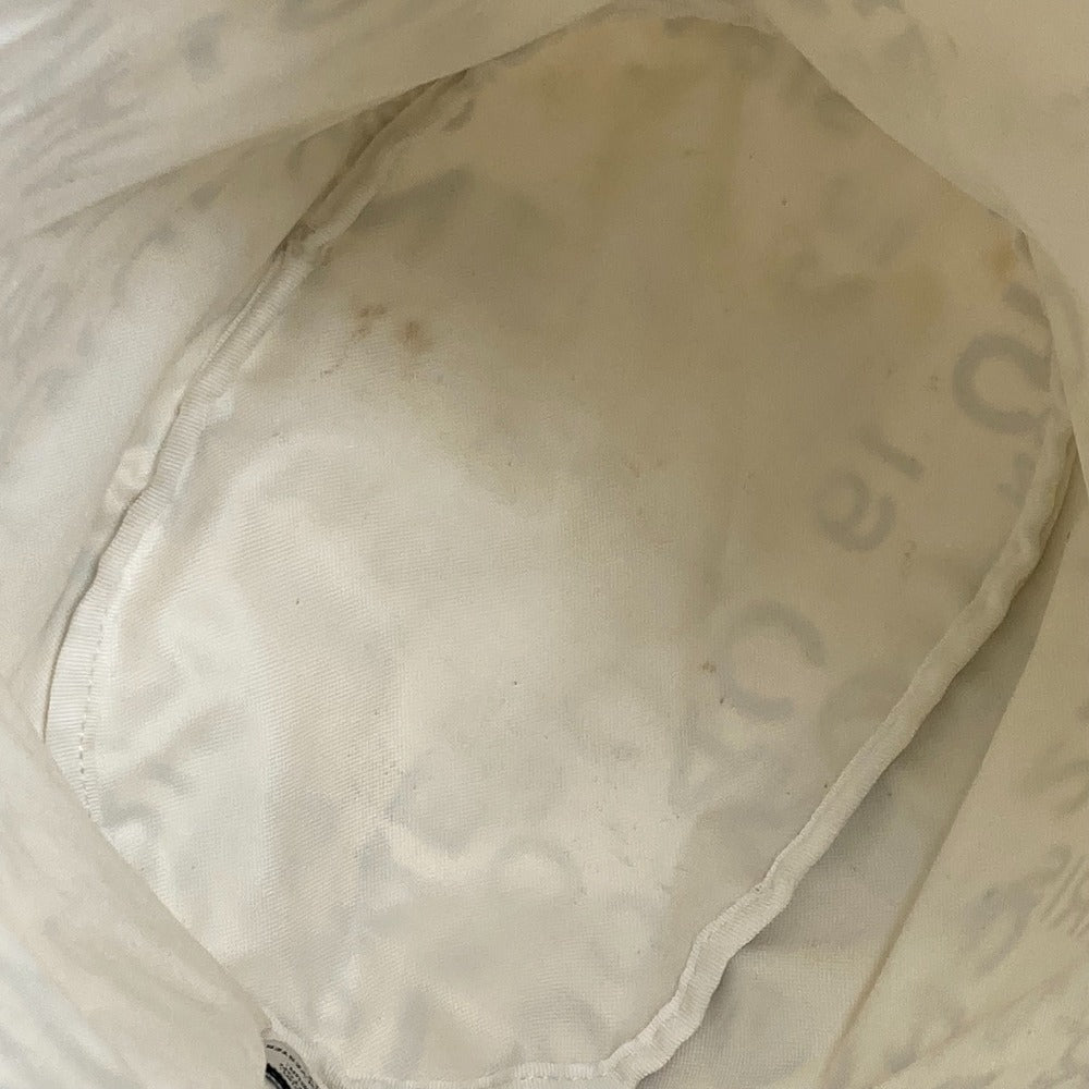 CHANEL Shoulder Bag canvas white beach bag shoulder Bysy line