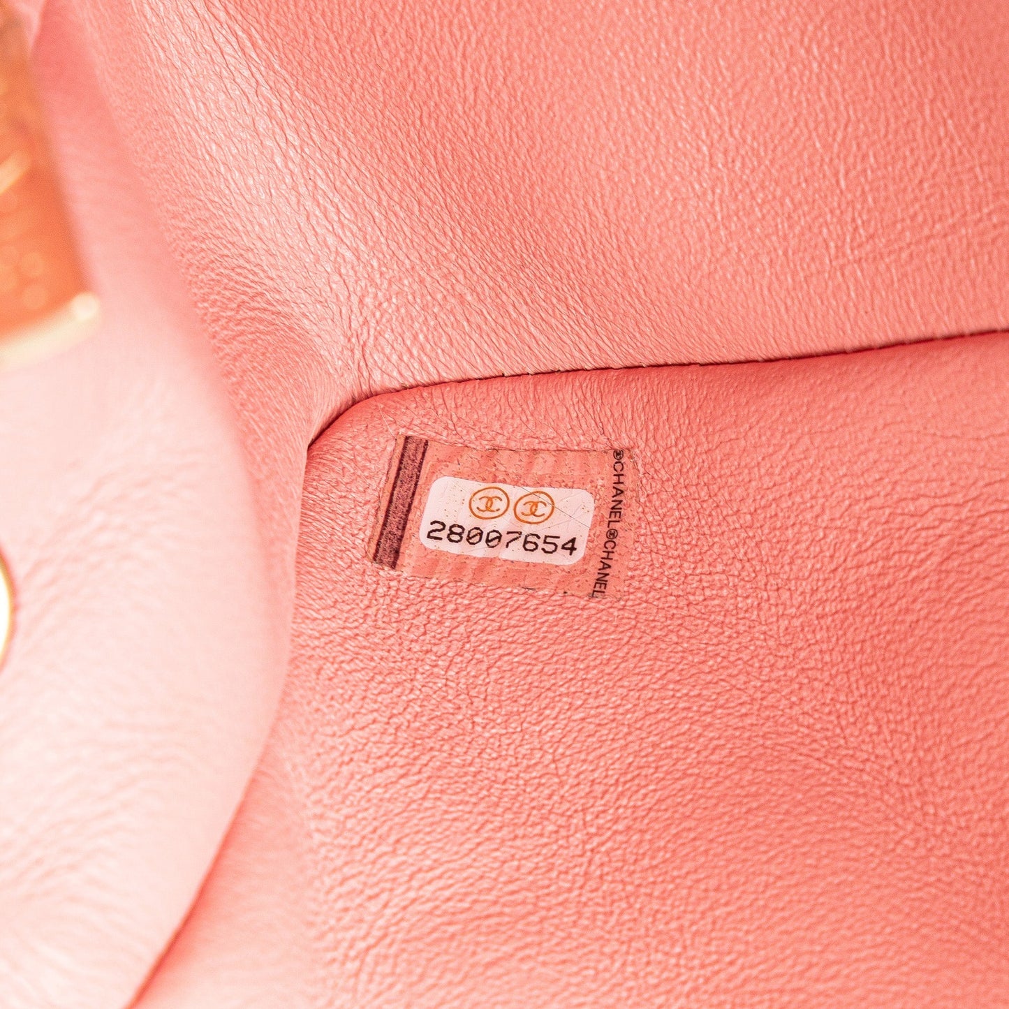 Pink Chanel Mini Rectangular Classic Tweed Braid Flap Crossbody Bag