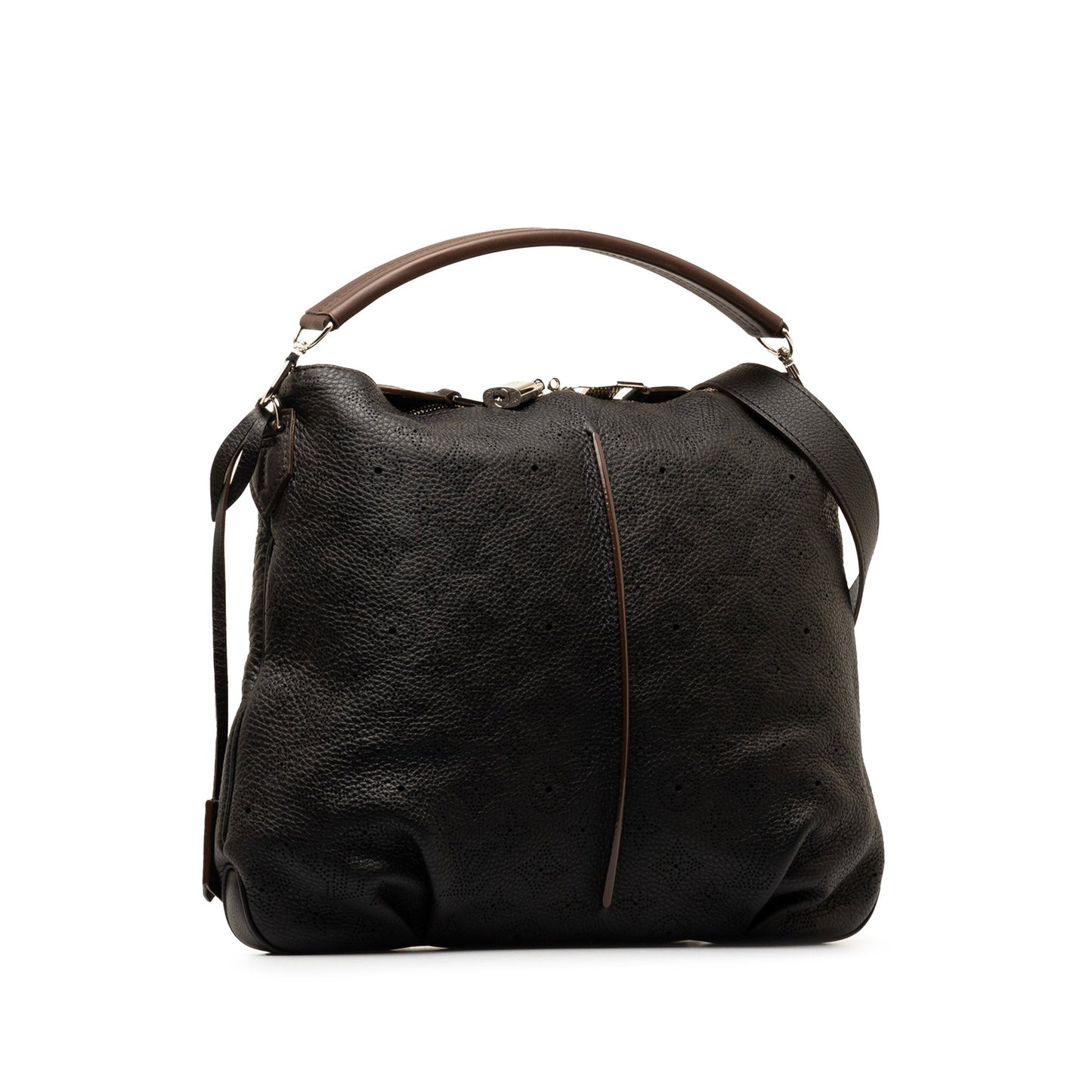 Black Louis Vuitton Monogram Mahina Selene PM Satchel