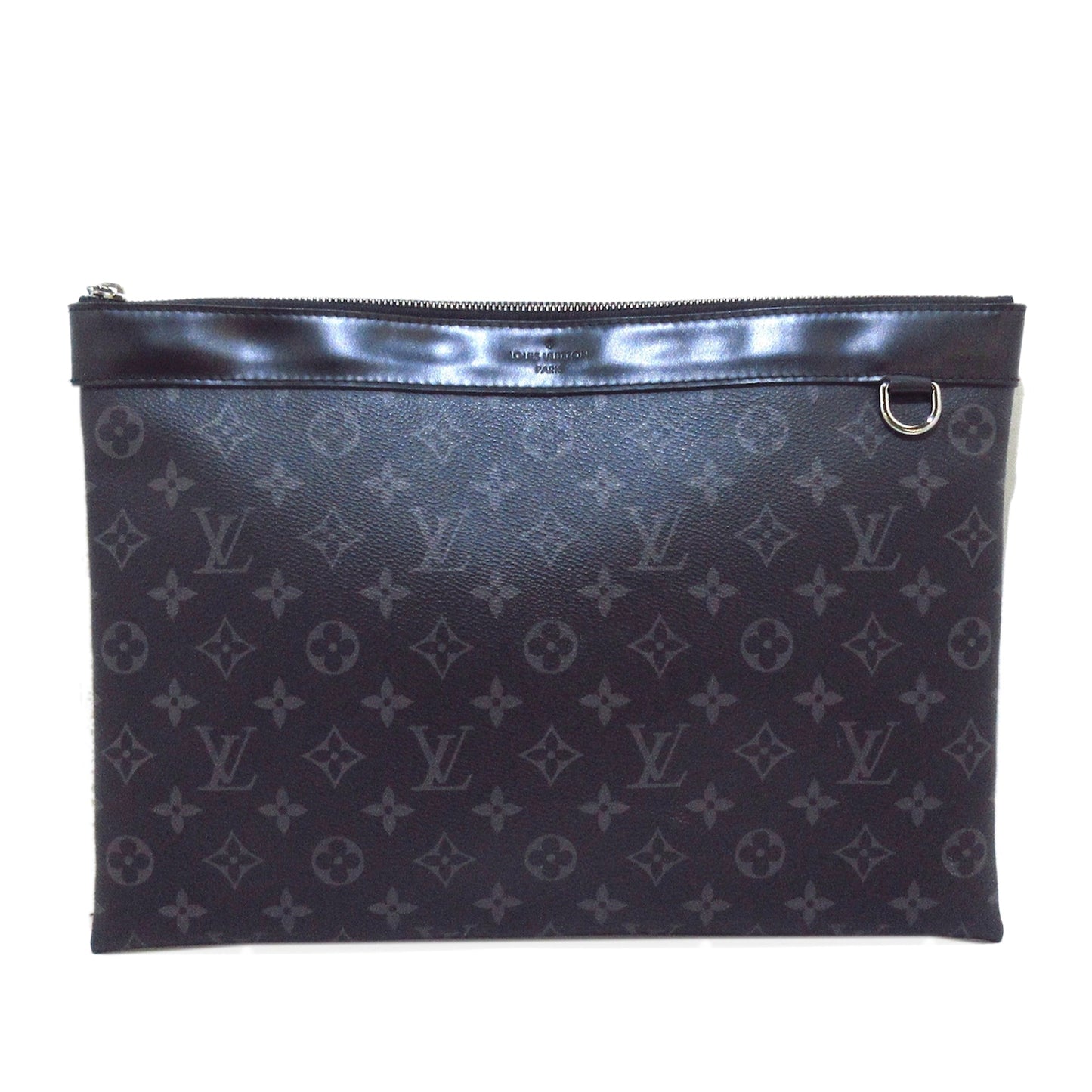 LOUIS VUITTON Monogram Eclipse Discovery Pochette GM Clutch Bag