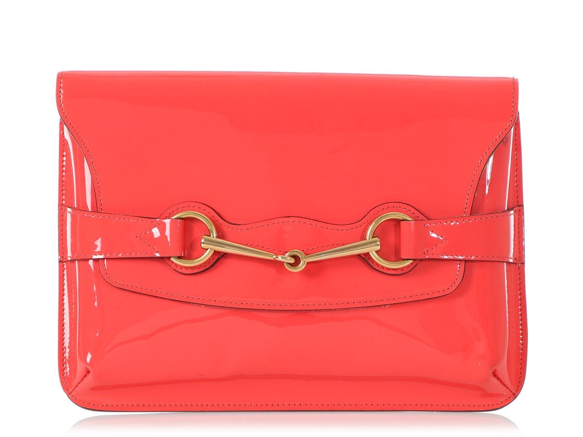 G*G Coral Patent Bright Brit Crossbody Bag