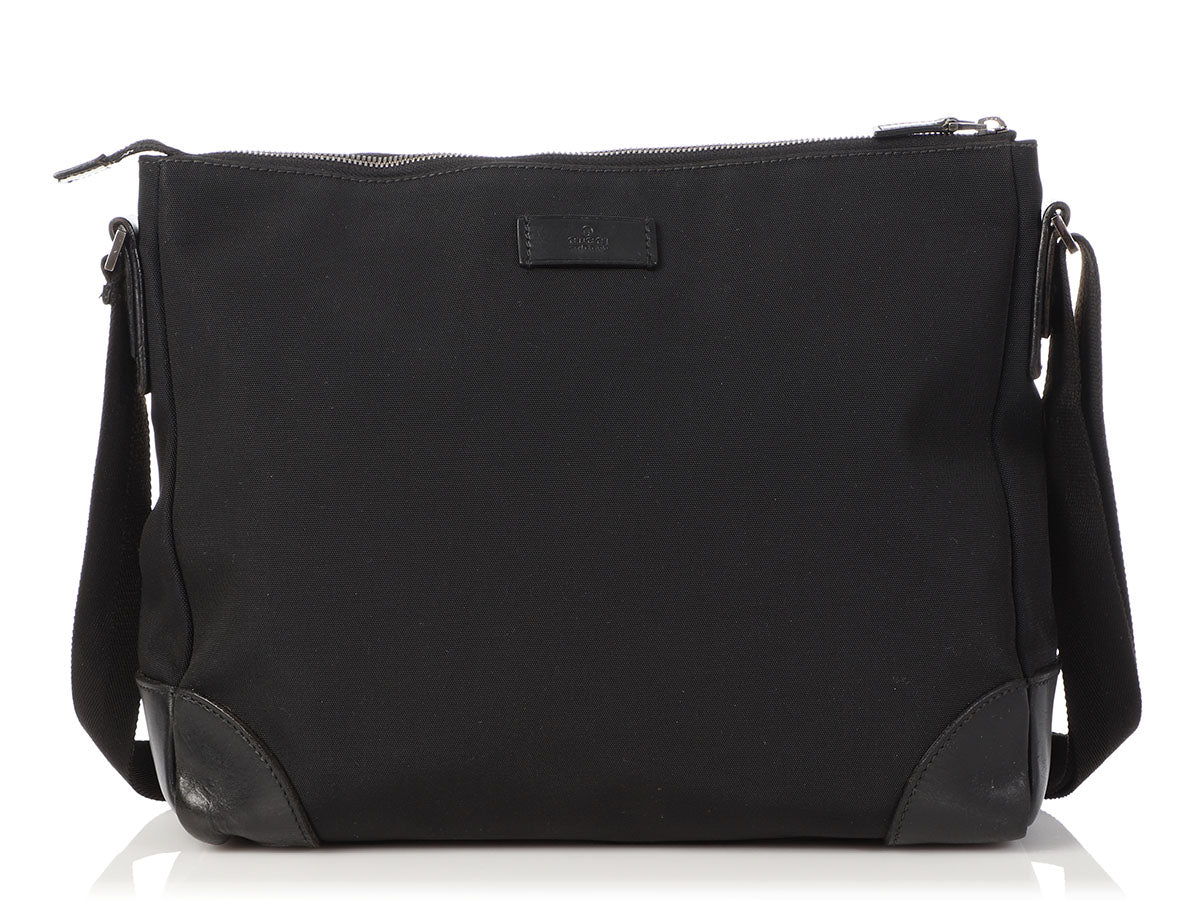 Gucci Black Canvas Crossbody Bag