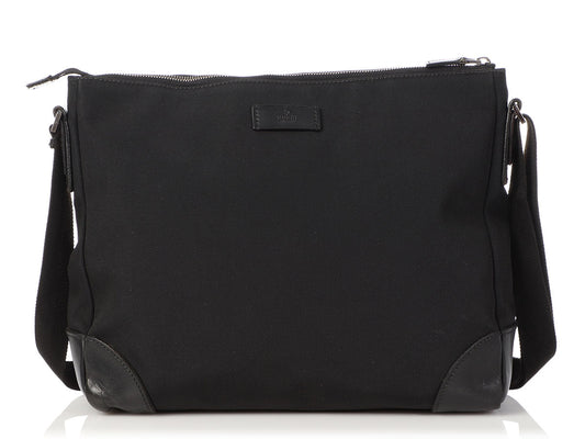 Gucci Black Canvas Crossbody Bag