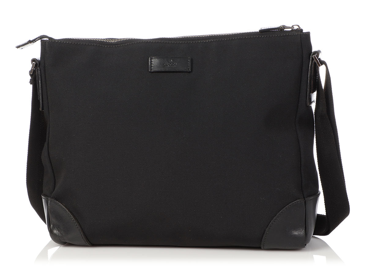 Gucci Black Canvas Crossbody Bag