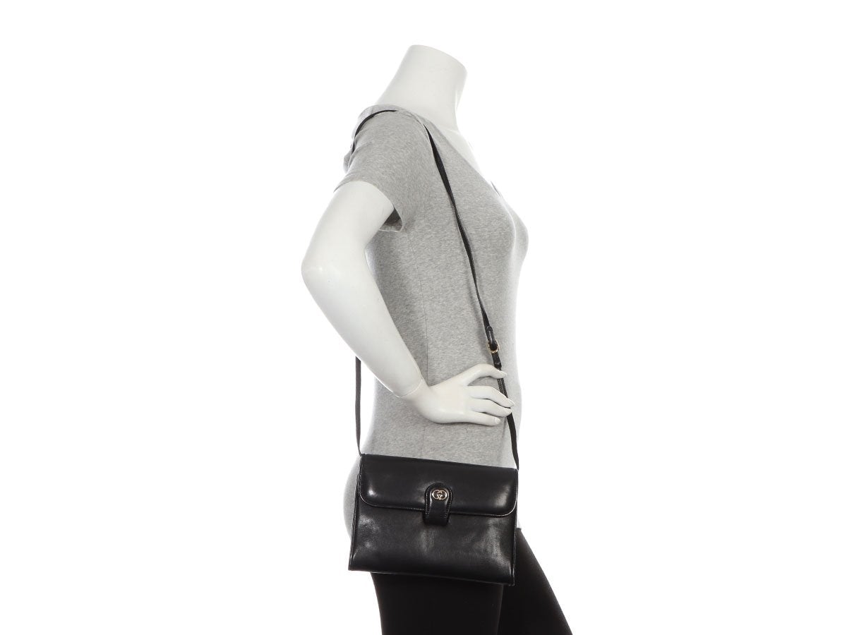 G*G Vintage Black Crossbody Bag