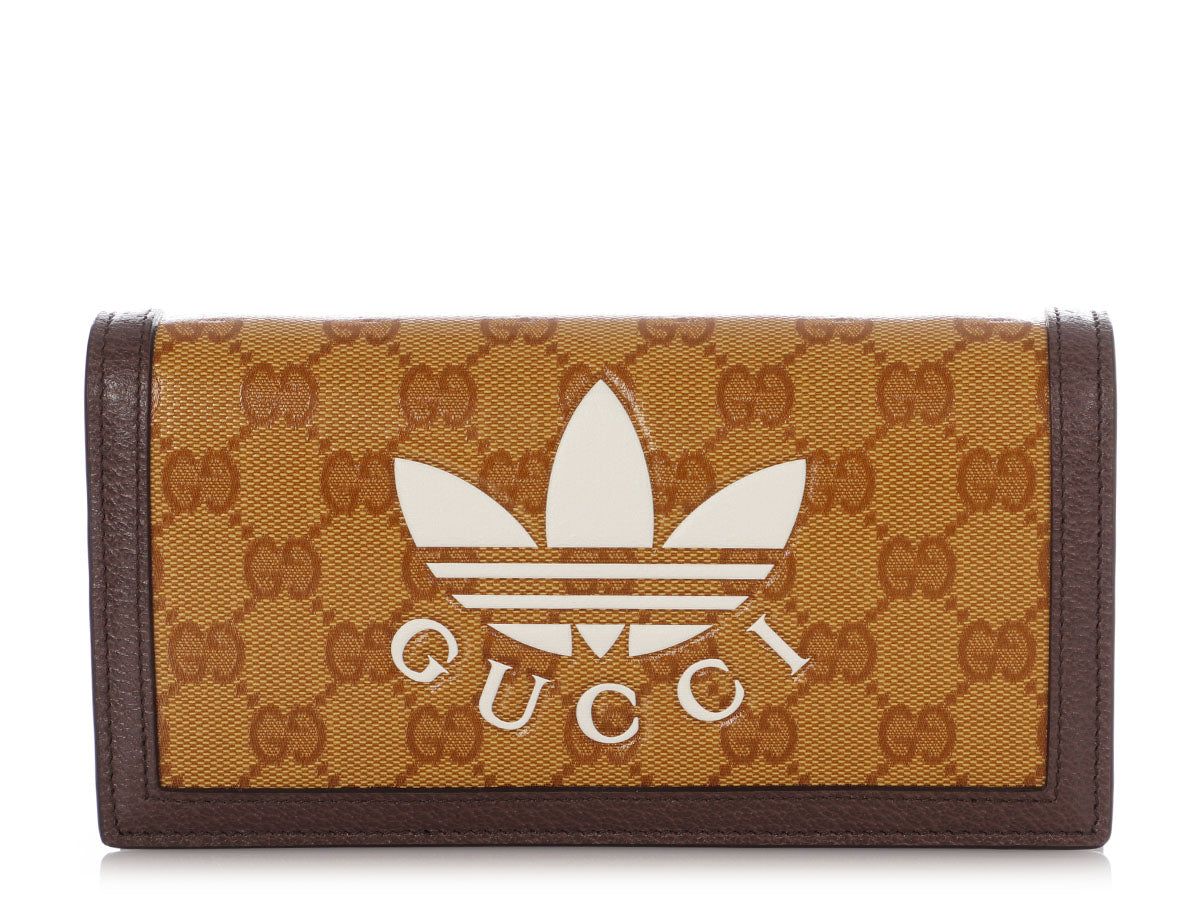 Gucci x Adidas GG Monogram Crystal Canvas Wallet on Chain