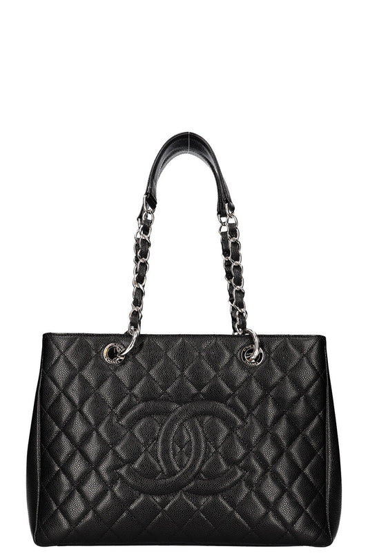 CHANEL GST Tote Bag Caviar Black