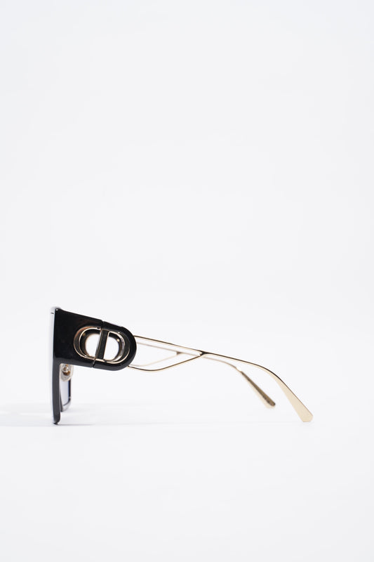 Christian Dior 30 Montaigne Sunglasses Black / Gold Acetate 130