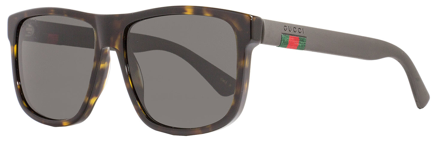 Gucci Square Sunglasses GG0010S 003 Havana/Brown Polarized 0010 Havana Brown